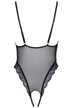 Body ouvert schwarz lila