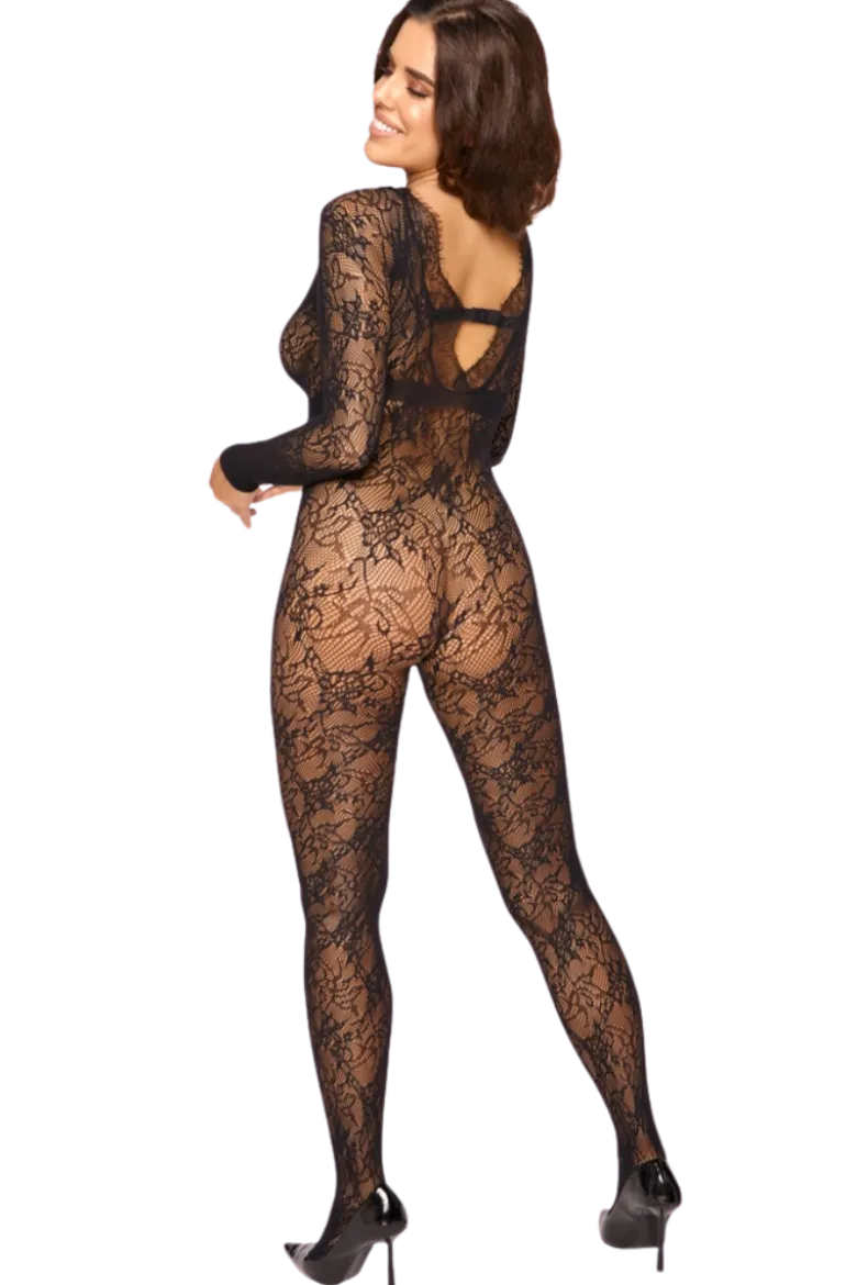 Catsuit Spitzenoptik ouvert