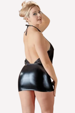 Chiffon-Wetlook Kleid