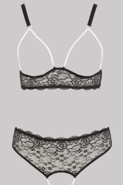 Dessous Set mit Perlenketten Plus Size