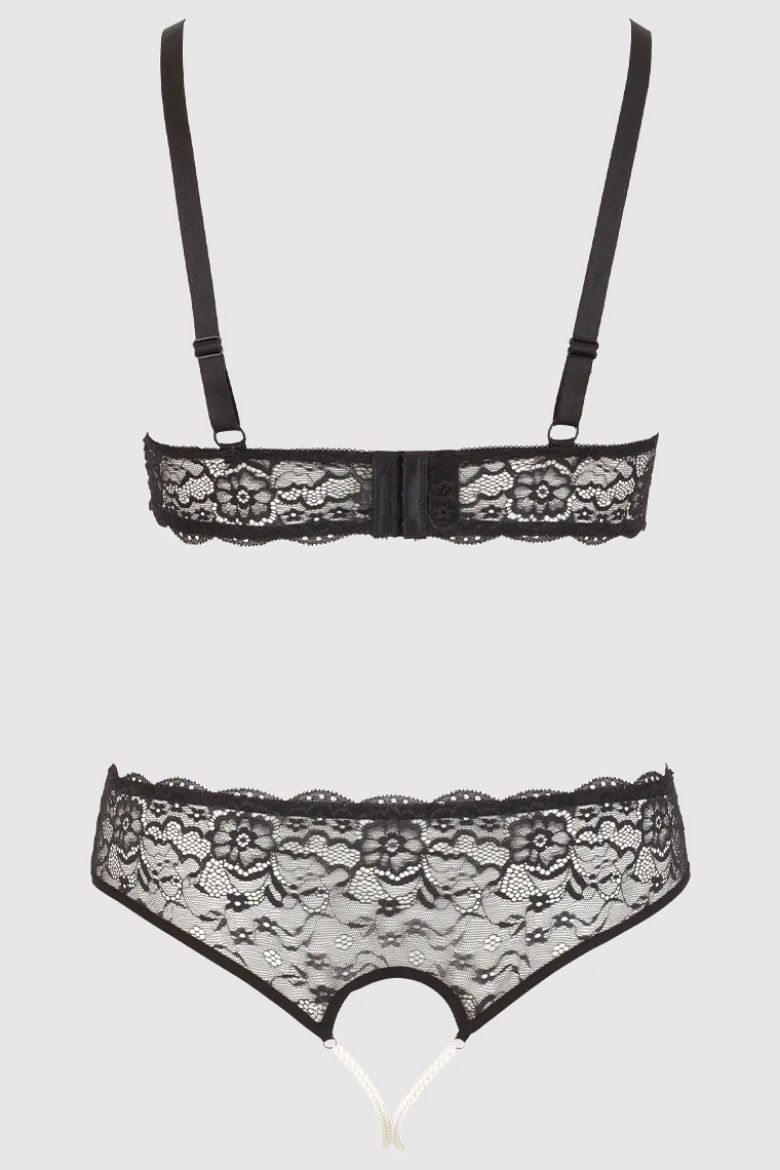Dessous Set mit Perlenketten Plus Size