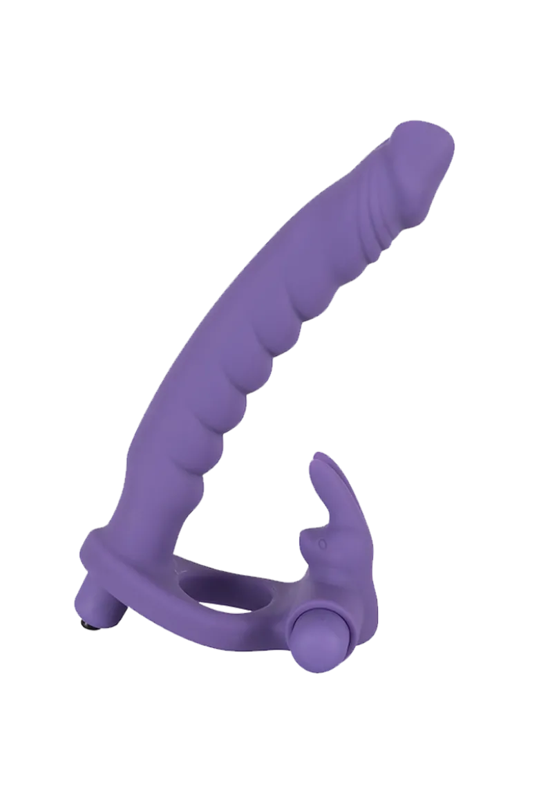 Dildo mit Rabbit-Penisring und Mini-Vibrator