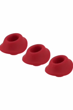 3er Pack Ersatzkappen - Womanizer® Premium 2 / Classic 2 / Starlet 3 - rot