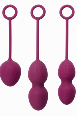 3er Set Liebeskugeln lila - 49g/75g/95g