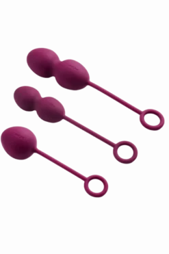 3er Set Liebeskugeln lila - 49g/75g/95g