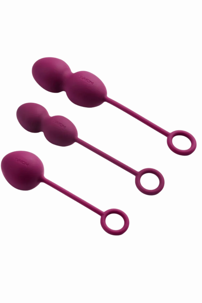 3er Set Liebeskugeln lila - 49g/75g/95g