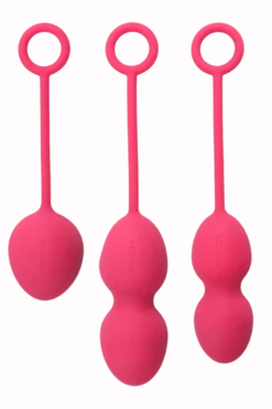 3er Set Liebeskugeln pink - 49g 75g 95g