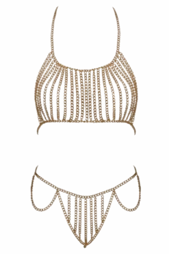 goldfarbenes Ketten-Set