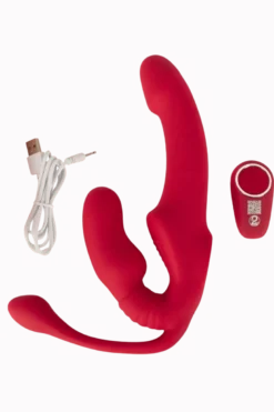 gurtloser triple Strap-on Vibrator - 23cm | Ø 3,8 cm