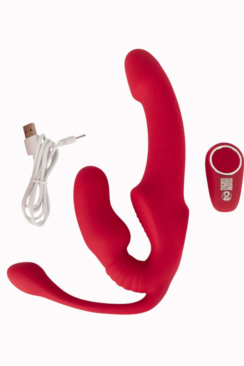 gurtloser triple Strap-on Vibrator - 23cm | Ø 3,8 cm