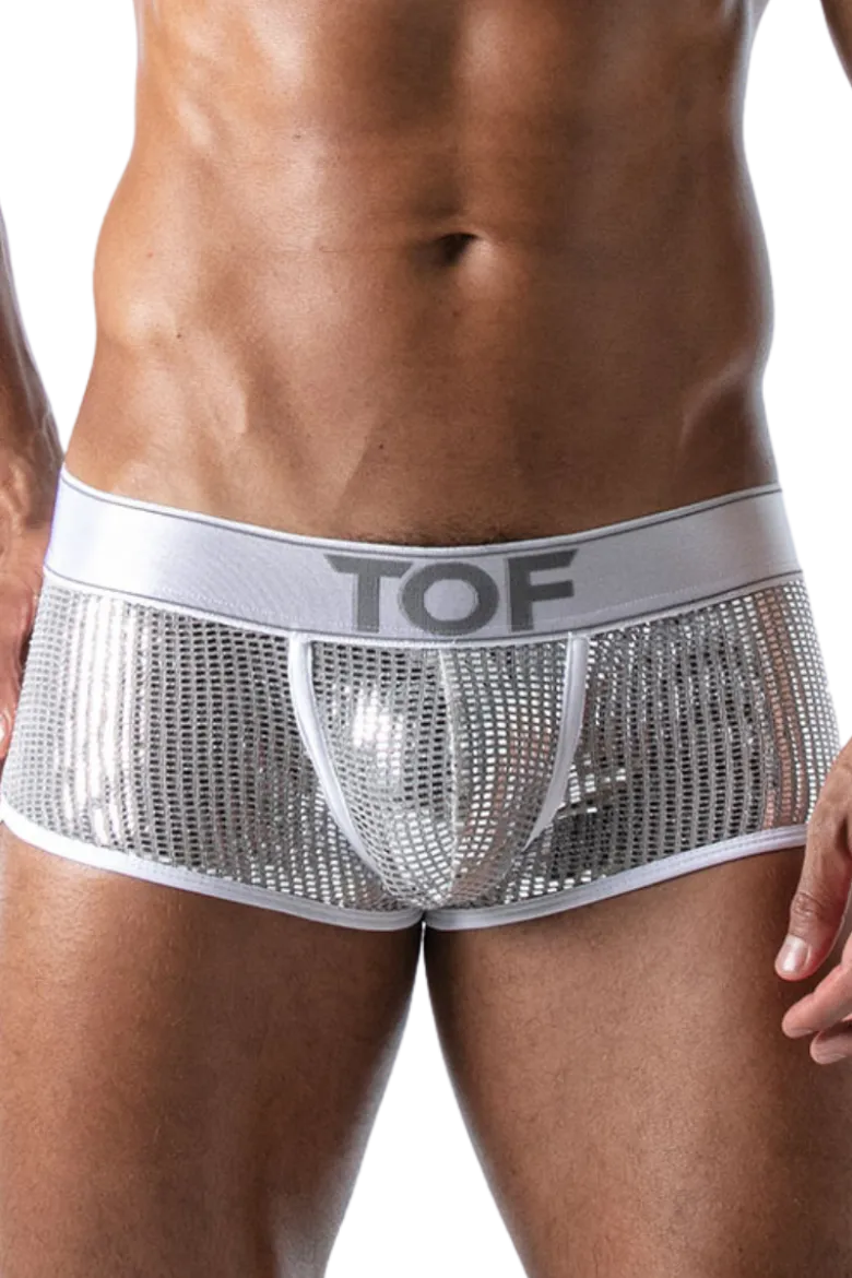 Herren Boxershorts weiß silber