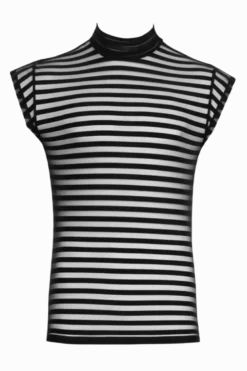 Herren Shirt mit transparenten Streifen