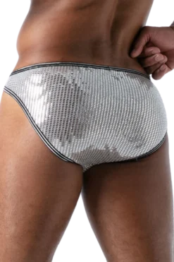 Herren Slip in silber