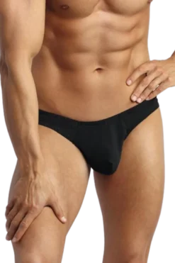 Herren String schwarz