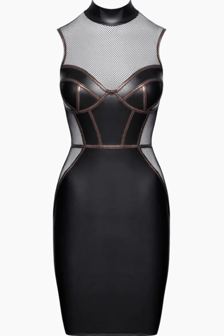 Kleid Mattlook-Netz