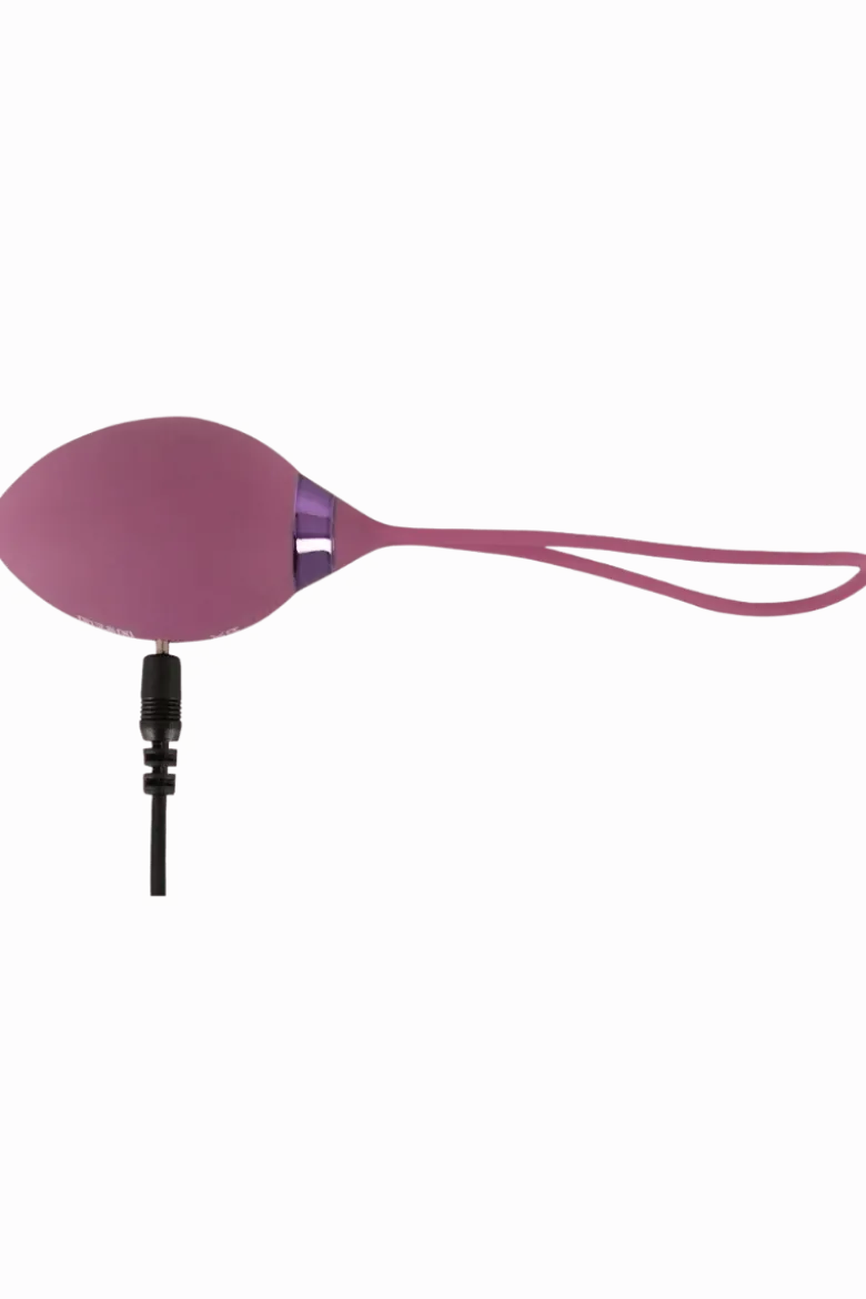leise Vibro-Liebeskugel mit Fernbedienung in lila - 41g