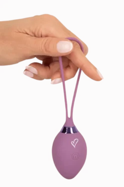 leise Vibro-Liebeskugel mit Fernbedienung in lila - 41g