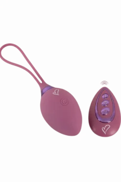 leise Vibro-Liebeskugel mit Fernbedienung in lila - 41g