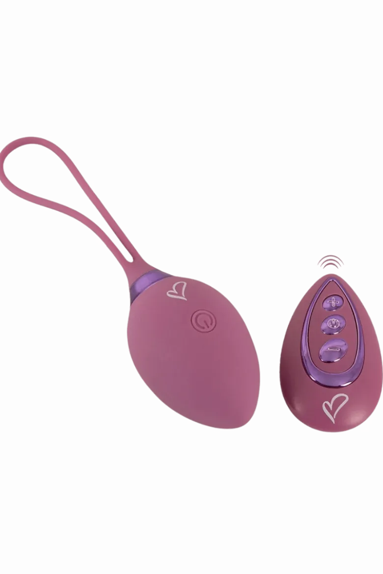 leise Vibro-Liebeskugel mit Fernbedienung in lila - 41g