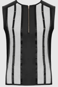 Mattlook Netzshirt mit Ringen