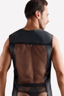 Mattlook Netzshirt mit Ringen