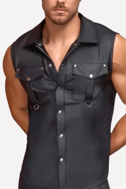 Mattlook-Shirt ärmellos