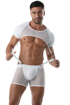 Mesh Jockshorts weiß