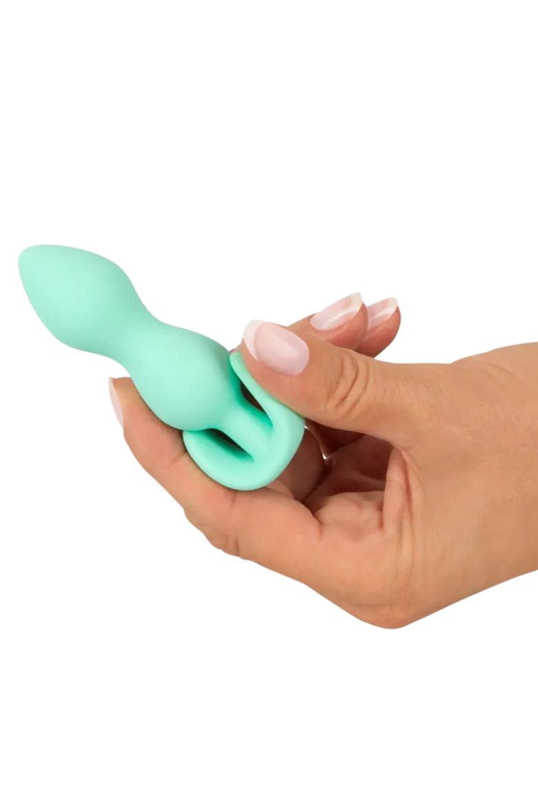 Mini Butt Plug grün - L: 8,2cm Ø: max. 2,8 cm