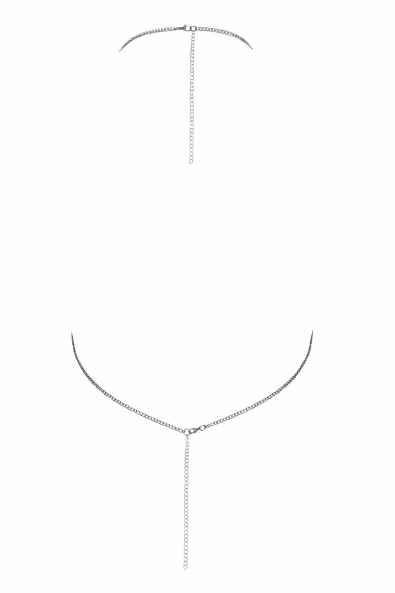 Neckholder Top silber