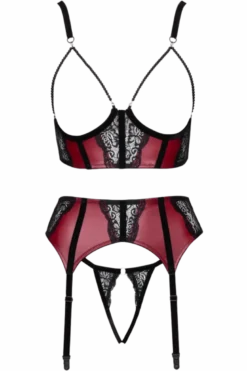 Ouvert Lingerie Set 3tlg.