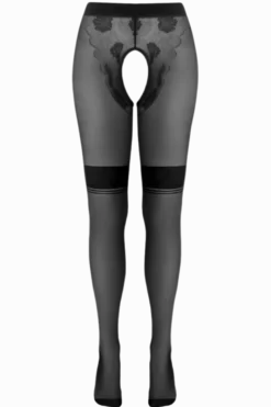 Ouvert Strumpfhose Strumpfband-Optik