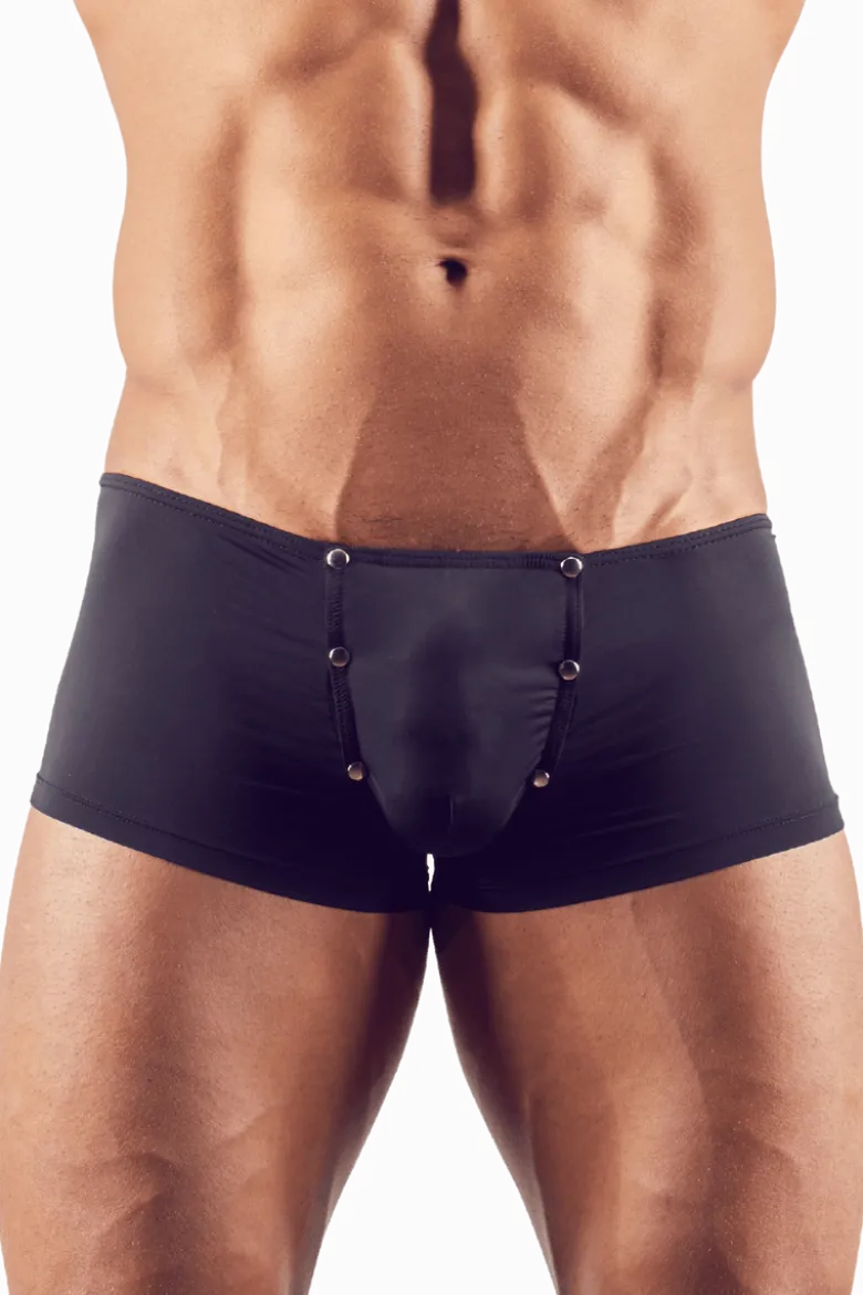 Pants in schwarz mit Druckknöpfen