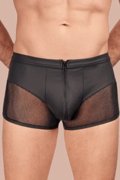Pants in schwarz mit Netz