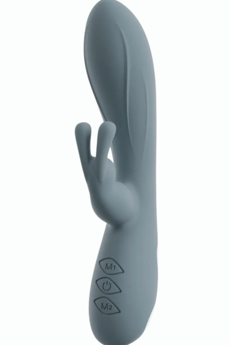 Rabbitvibrator mit Rillenstruktur - Ø 4 cm | 20 cm