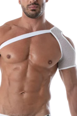 Schulter Harness mit Netz weiß