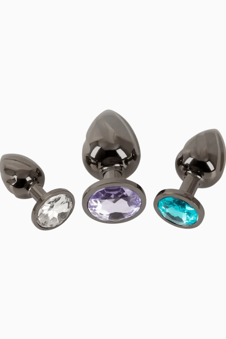 spiralförmiges Analplug Trio Metall