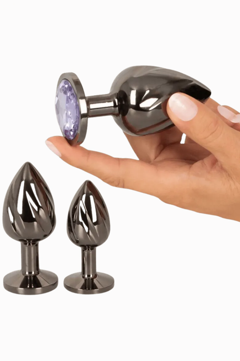spiralförmiges Analplug Trio Metall