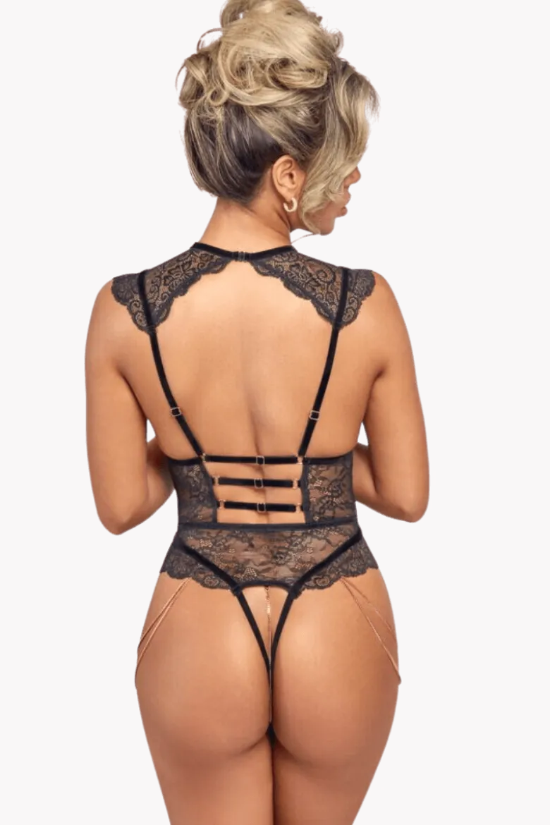 Spitzen Ouvert-Body