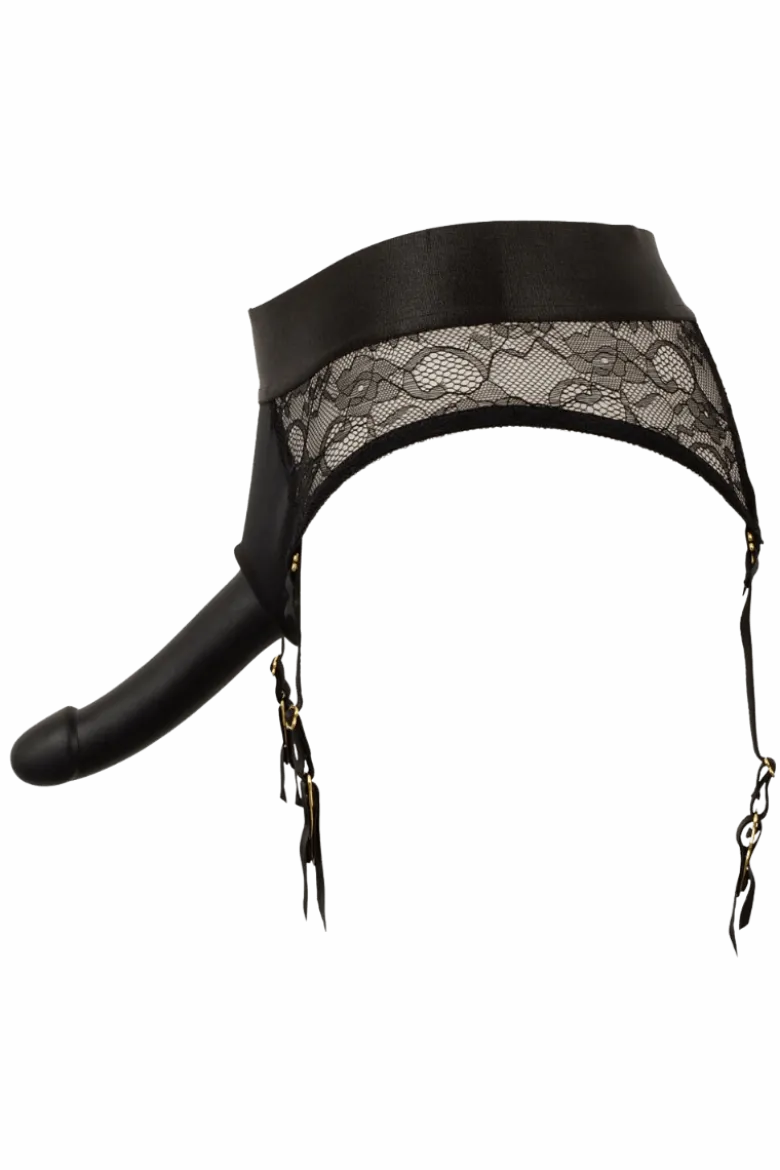 Strap-on Strapsslip inkl. Dildo schwarz