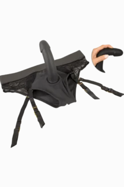 Strap-on Strapsslip inkl. Dildo schwarz