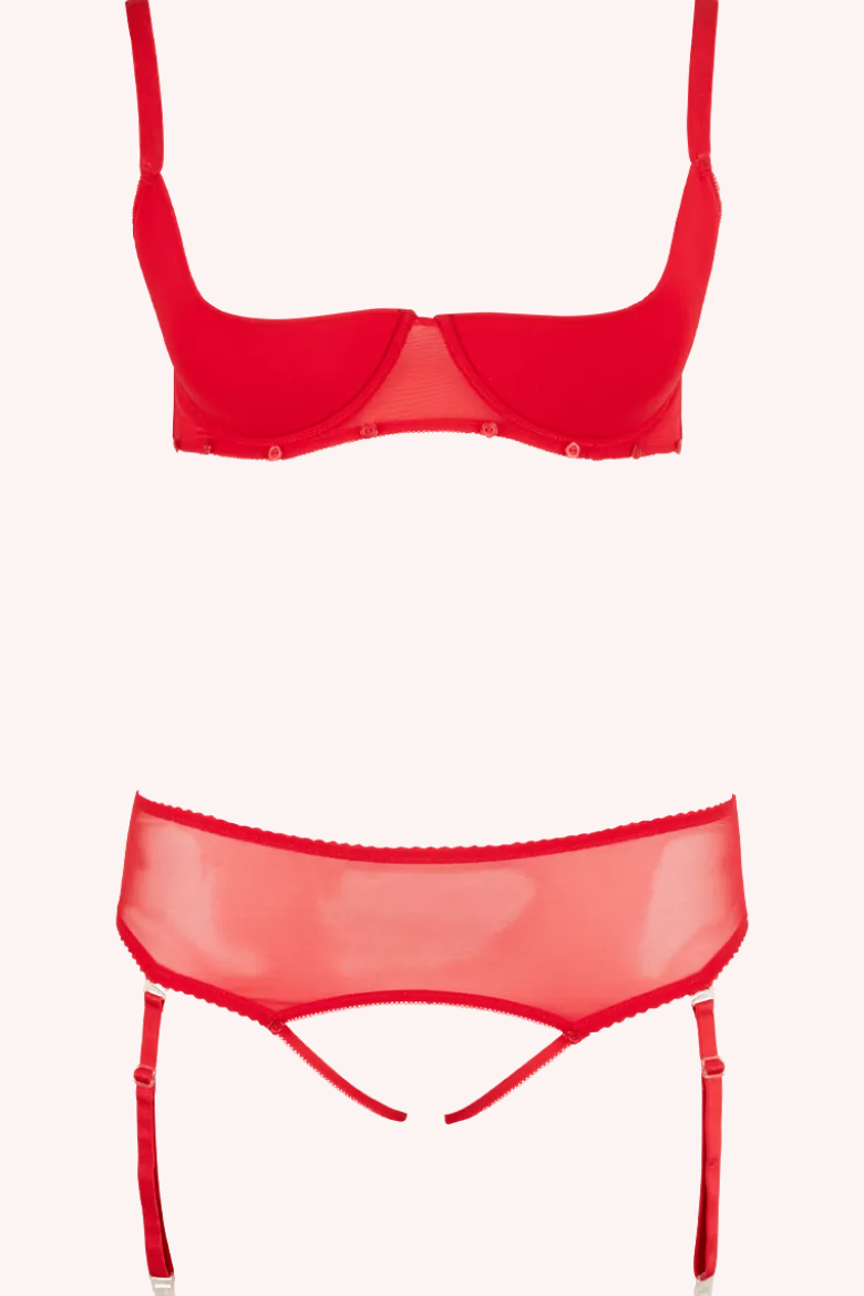 Straps-Set rot Plus Size