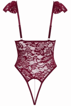 Stringbody rot mit Spitze ouvert