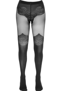 Strumpfhose ouvert mit Muster 20DEN 40DEN