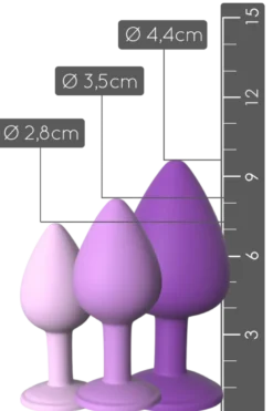 3tlg. Analplug-Set