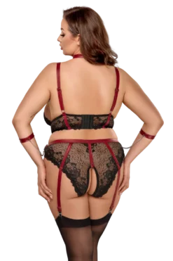 3tlg. Bondage-Set Plus Size