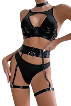 5tlg. Dessous Set black