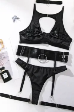 5tlg. Dessous Set black