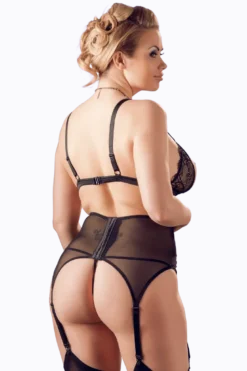 3tlg. Dessous Set Ouvert Plus Size