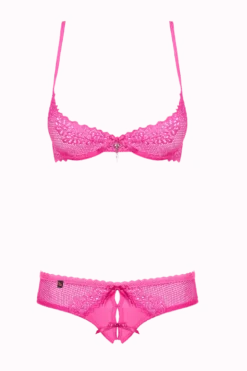 2tlg. Dessous Set pink ouvert