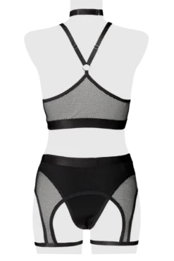 5tlg. Dessous Set schwarz